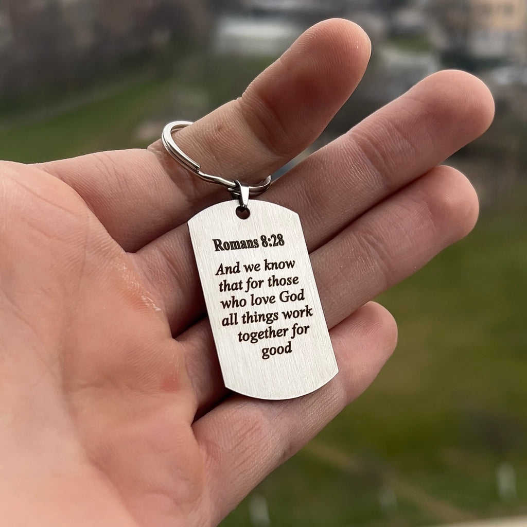 Bible Verse Keychain (Библейски Медальон)